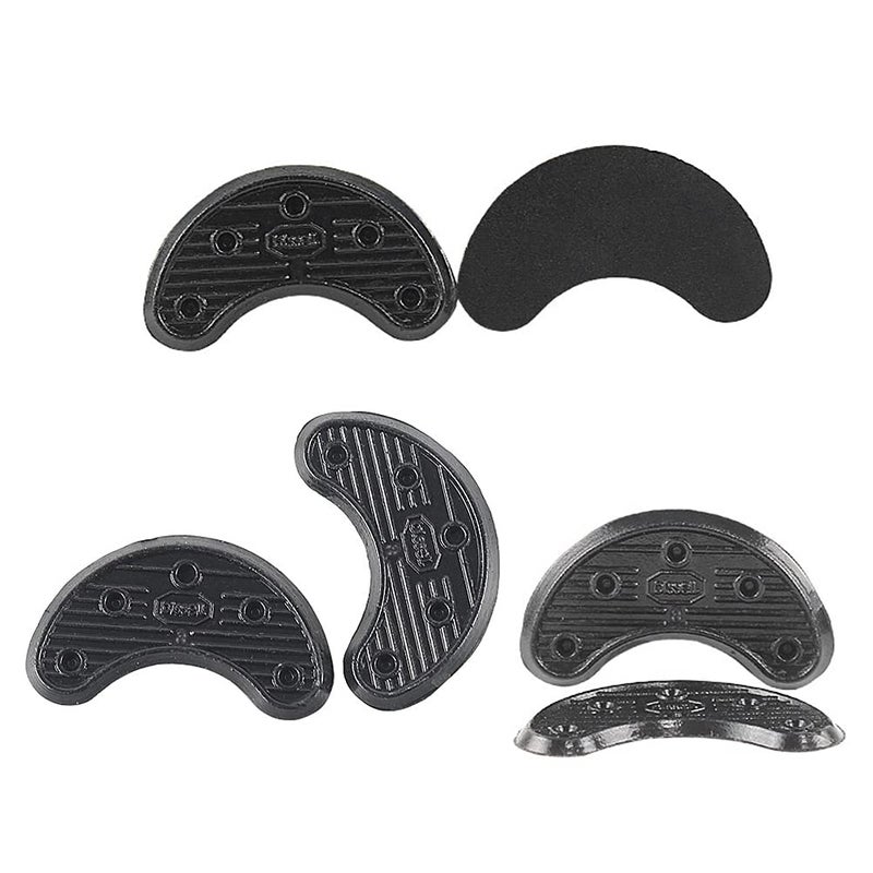 Shinekoo 10 PCS Rubber Sole Heel Savers Toe Plates Taps DIY Glue on Shoe Repair Pads - Image 3